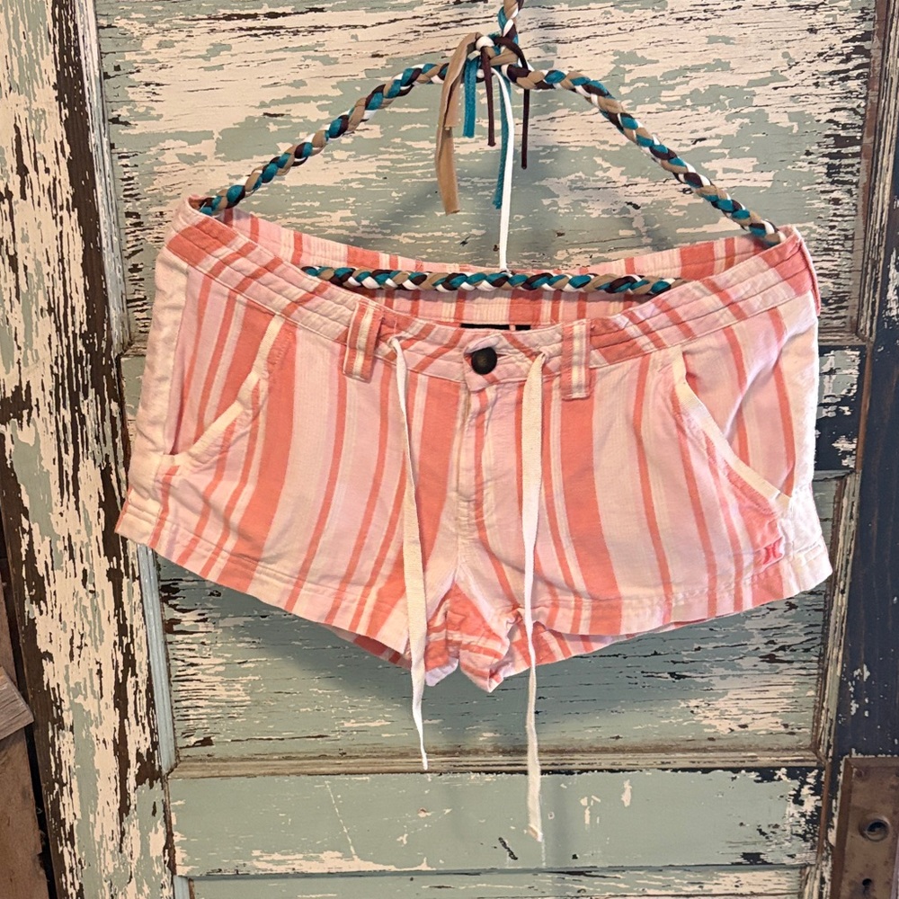 Hurley Striped Pink Women's Shorts